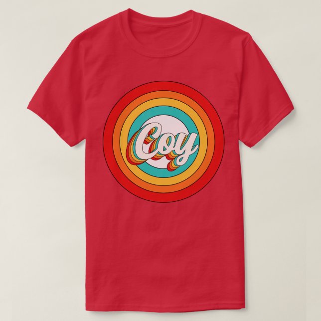 Coy Name Shirt Vintage Coy Circle (Design Front)