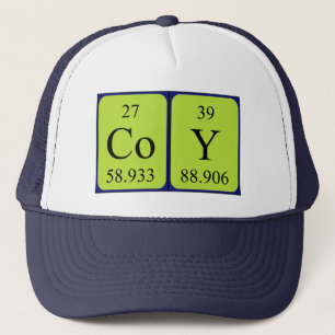 Coy periodic table name hat