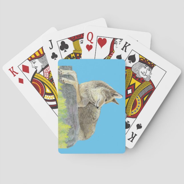 Coyote Bicycle Playing Cards (Back)
