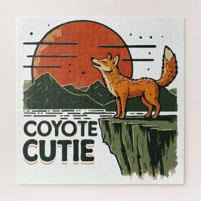 Coyote cutie jigsaw puzzle (Vertical)
