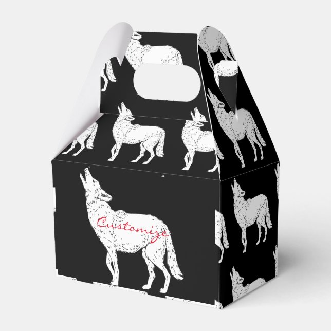 Coyote Howling Thunder_Cove Favour Box (Front Side)