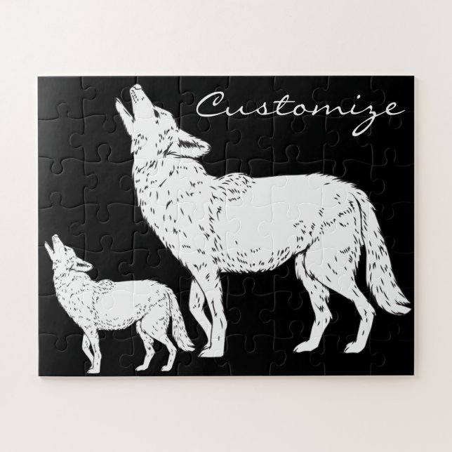 Coyote Howling Thunder_Cove Jigsaw Puzzle (Horizontal)