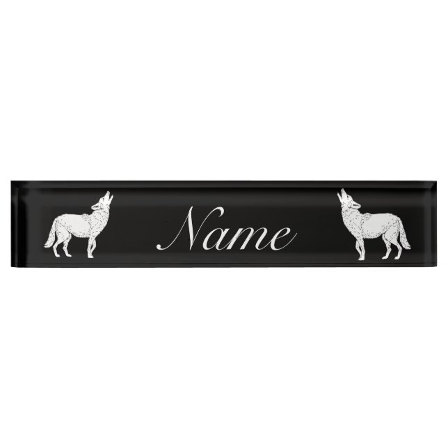 Coyote Howling Thunder_Cove Nameplate (Front)