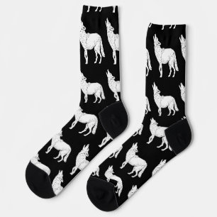 Coyote Howling Thunder_Cove Socks
