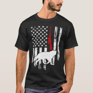 Coyote Hunting American Flag Coyote Hunter T-Shirt