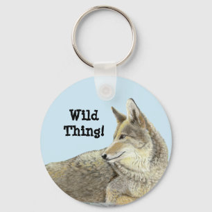 Coyote Key Ring