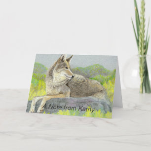 Coyote Note Card