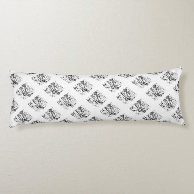 Coyote Pups Body Cushion (Back)