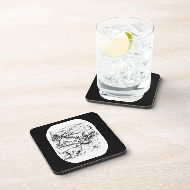 Coyote Pups Coaster (Right Side)