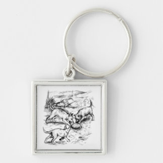 Coyote Pups Key Ring