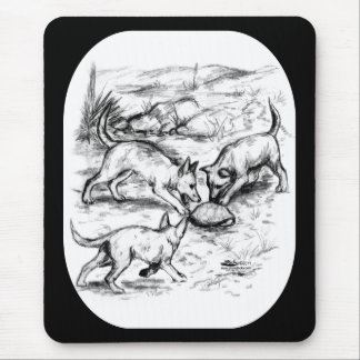 Coyote Pups Mouse Pad