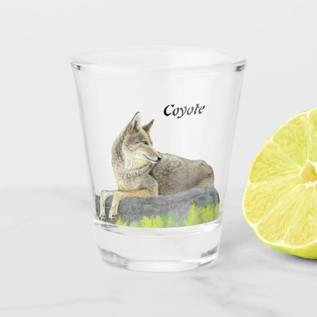 Coyote Shot Glass (Front)