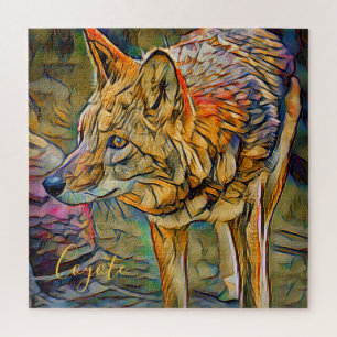 Coyote [Square Jigsaw puzzle] Puzzle
