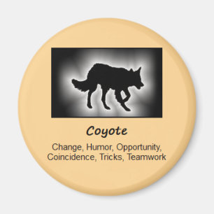 Coyote Totem Animal Spirit Meaning Magnet