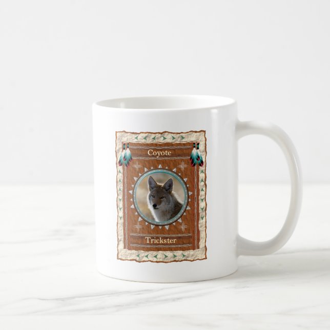 Coyote  Trickster Energy  Coffee Mug (Right)
