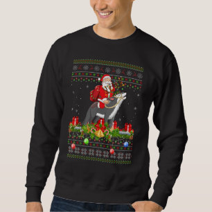Coyote Ugly Santa Riding Coyote Christmas Sweatshirt