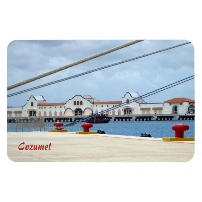 Cozumel Dockside Magnet (Horizontal)