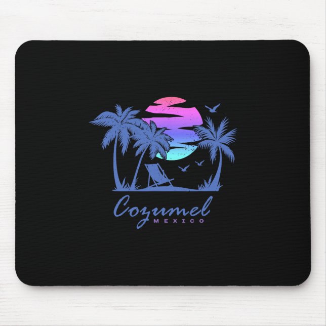 Cozumel Mexico Beach Vacation Spring Break Honeymo Mouse Pad (Front)