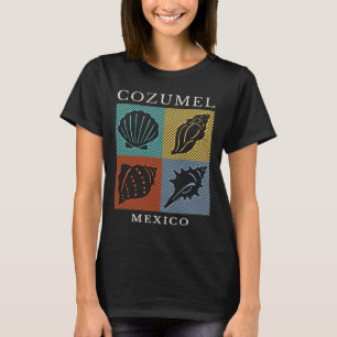 Cozumel Mexico Colorful Retro Throwck Boys Girls S T-Shirt