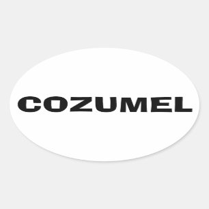Cozumel, Mexico Oval Sticker