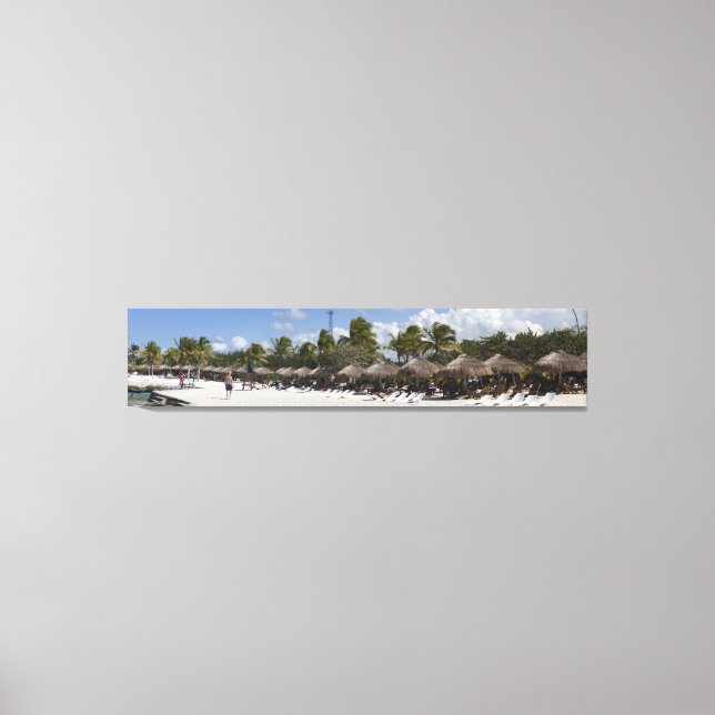 Cozumel, Mexico Panorama I Wrapped Canvas (Front)
