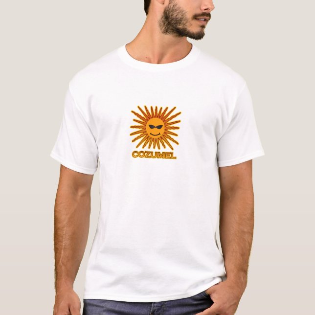 Cozumel Mexico Sun Logo T-Shirt (Front)