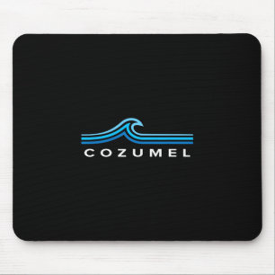 Cozumel Mexico Waves Vintage Mens Womens Girls Boy Mouse Pad