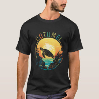 Cozumel Tshirt - Corals And Turtle At Cozumel Isla