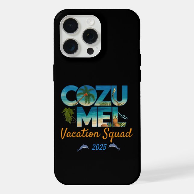 Cozumel Vacation 2025 Tropical Getaway Adventure iPhone Case (Back)