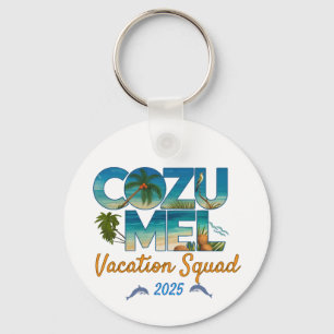 Cozumel Vacation 2025 Tropical Getaway Adventure Key Ring