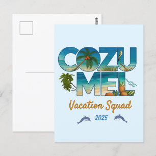 Cozumel Vacation 2025 Tropical Getaway Adventure Postcard