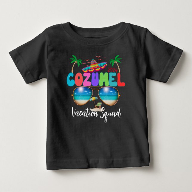 Cozumel Vacation Squad Sun, Sand, and Memories Mex Baby T-Shirt (Front)