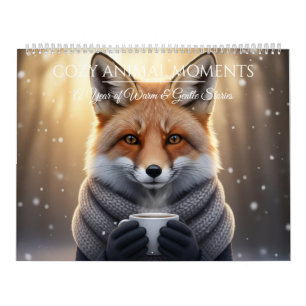 Cozy Animals - Wall Art Calendar