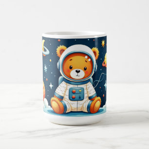 Cozy Astronaut Teddy Mug