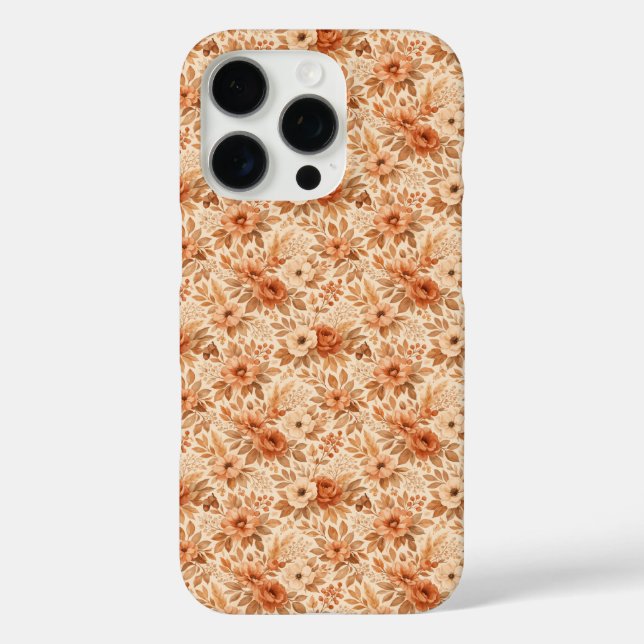 Cozy Autumn Floral Pattern Case-Mate iPhone Case (Back)