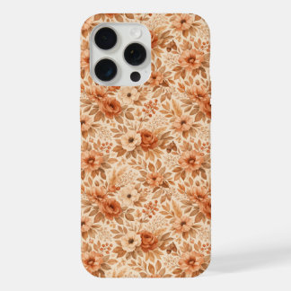 Cozy Autumn Floral Pattern iPhone 15 Pro Max Case