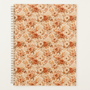Cozy Autumn Floral Pattern Planner