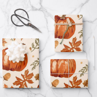 Cozy Autumn Harvest Wrapping Paper