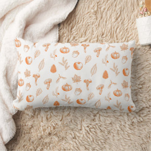 Cozy Autumn Pattern Lumbar Cushion