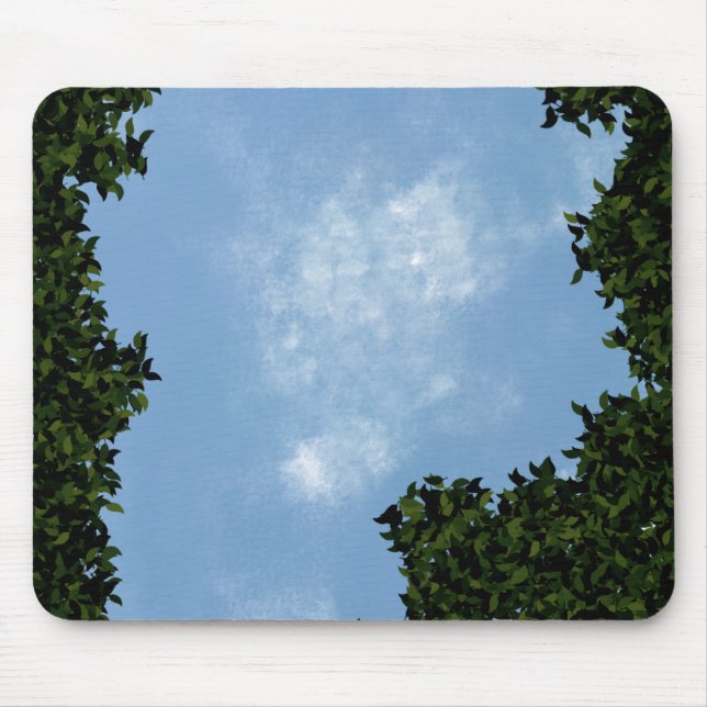 Cozy Blue nature Mouse Pad (Front)