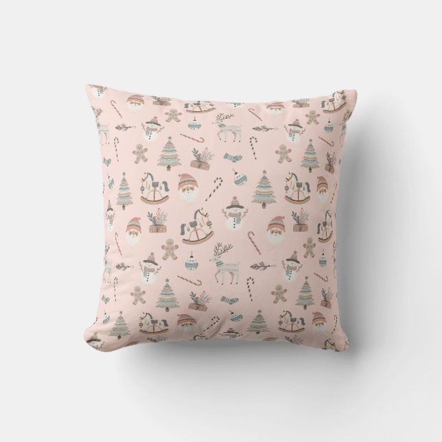 Cozy Boho Christmas Cushion (Front)