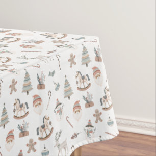 Cozy Boho Christmas Tablecloth