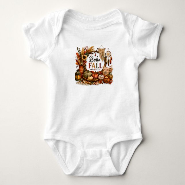 Cozy Boho Fall / Cozy Bohemian Baby Bodysuit (Front)
