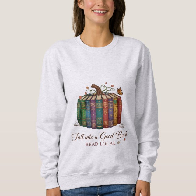 Cozy Book Lover Sweatshirt - Woman Sweatshirt, (Front)