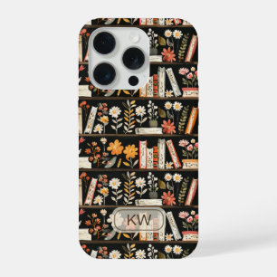 Cozy Bookshelf Monogram Phone Case