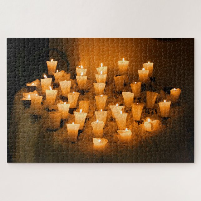 COZY CANDLES 20x30 INCH Jigsaw Puzzle (Horizontal)