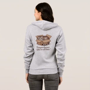 Cozy Cat Rescue Hoodie Everyone Deserves a Place