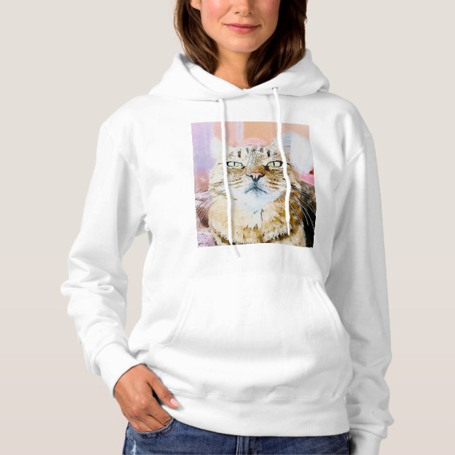 Cozy Cat Vibes Hoodie (Front)