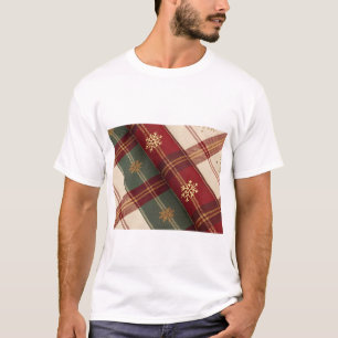 Cozy Checked Holiday Pattern T-Shirt