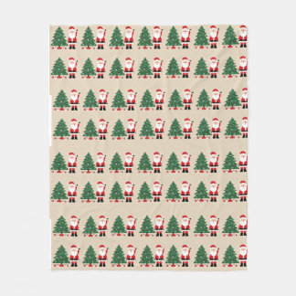 Cozy Christmas Blanket with Santa
